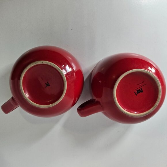 2 Pier 1 Large Red Mugs - Picture 4 of 6